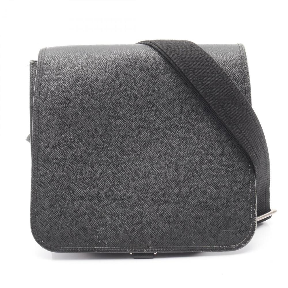 Louis Vuitton Andrey Shoulder Bag Leather Taiga Black